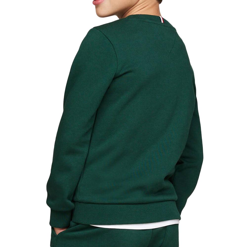 Sweat Vert Garçon Tommy Hilfiger Logo Puff vue 2