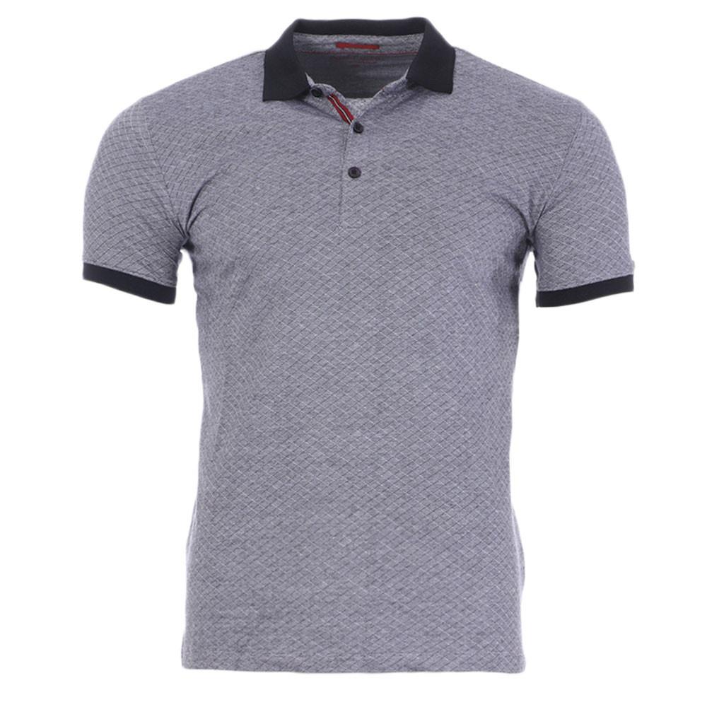 Polo Gris Motifs Homme Teddy Smith P-Morgan pas cher