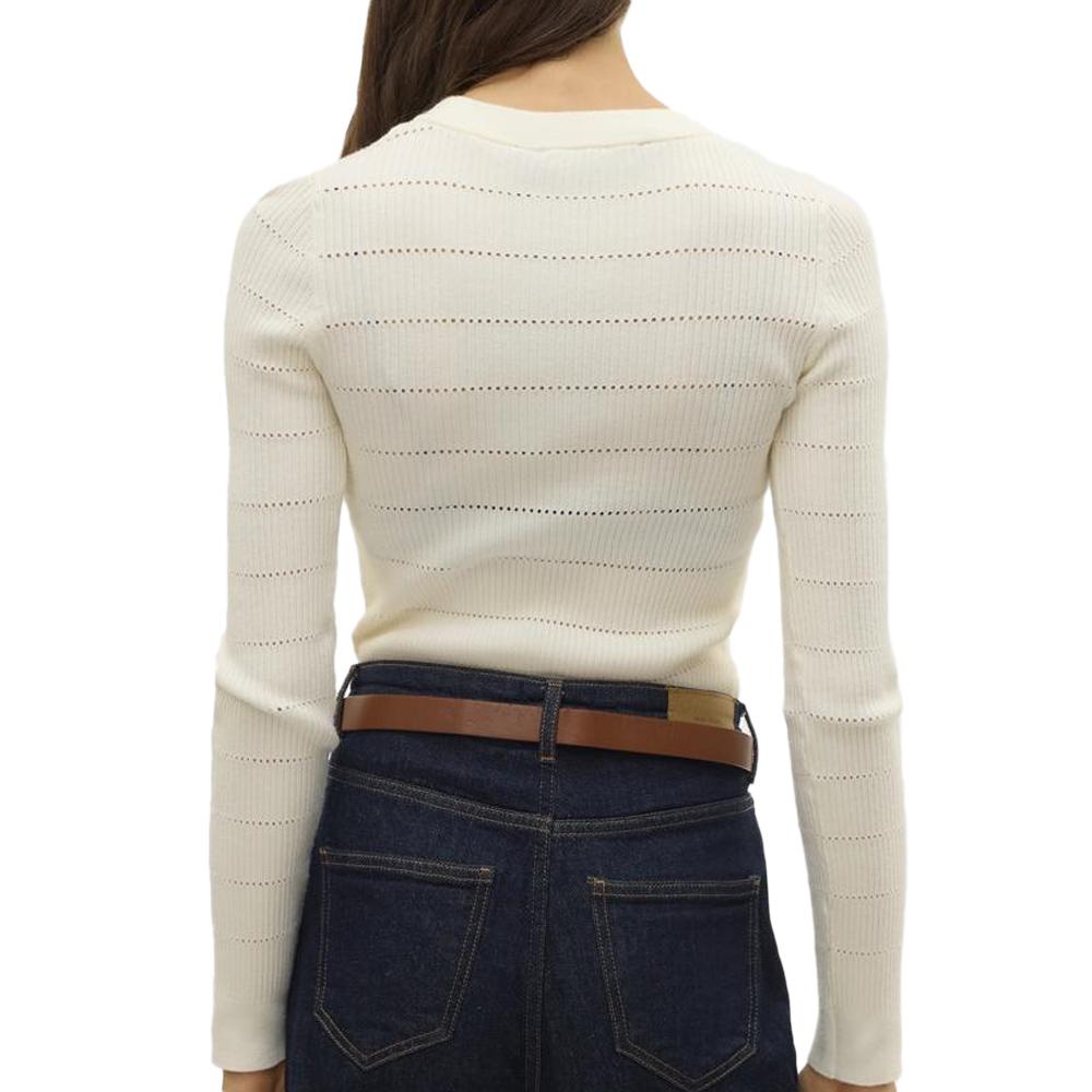 Pull Blanc Femme Vero Moda Paula vue 2