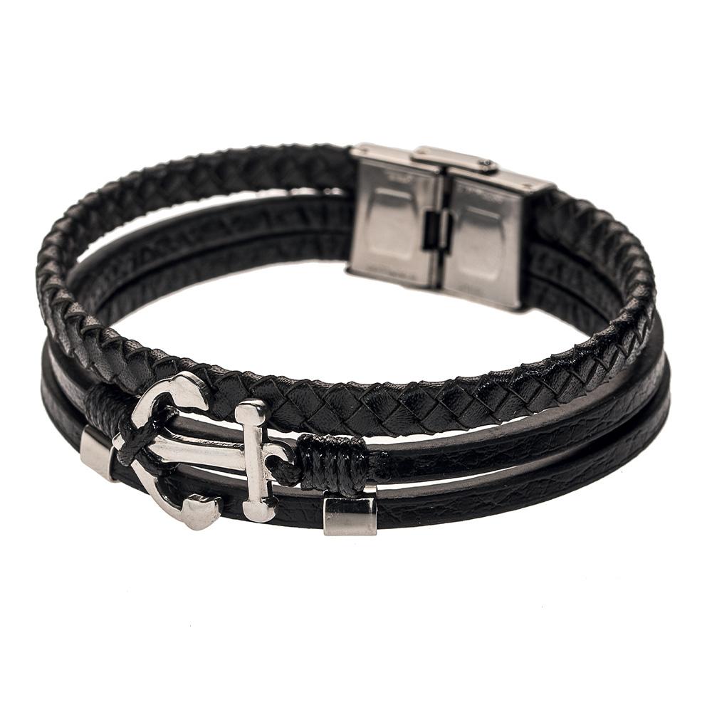 Bracelet Noir Geographical Norway 315130 pas cher