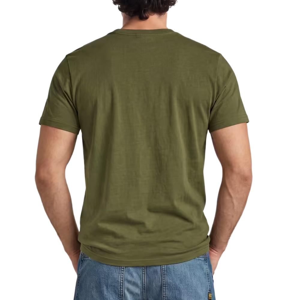 T-shirt Vert Foncé Homme G-Star Raw D25949 DGR vue 3