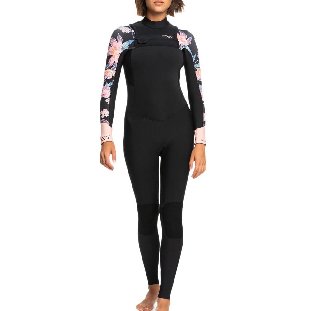 Combinaison Intégrale Surf Noir Femme Roxy Swell Series 3.2 mm pas cher