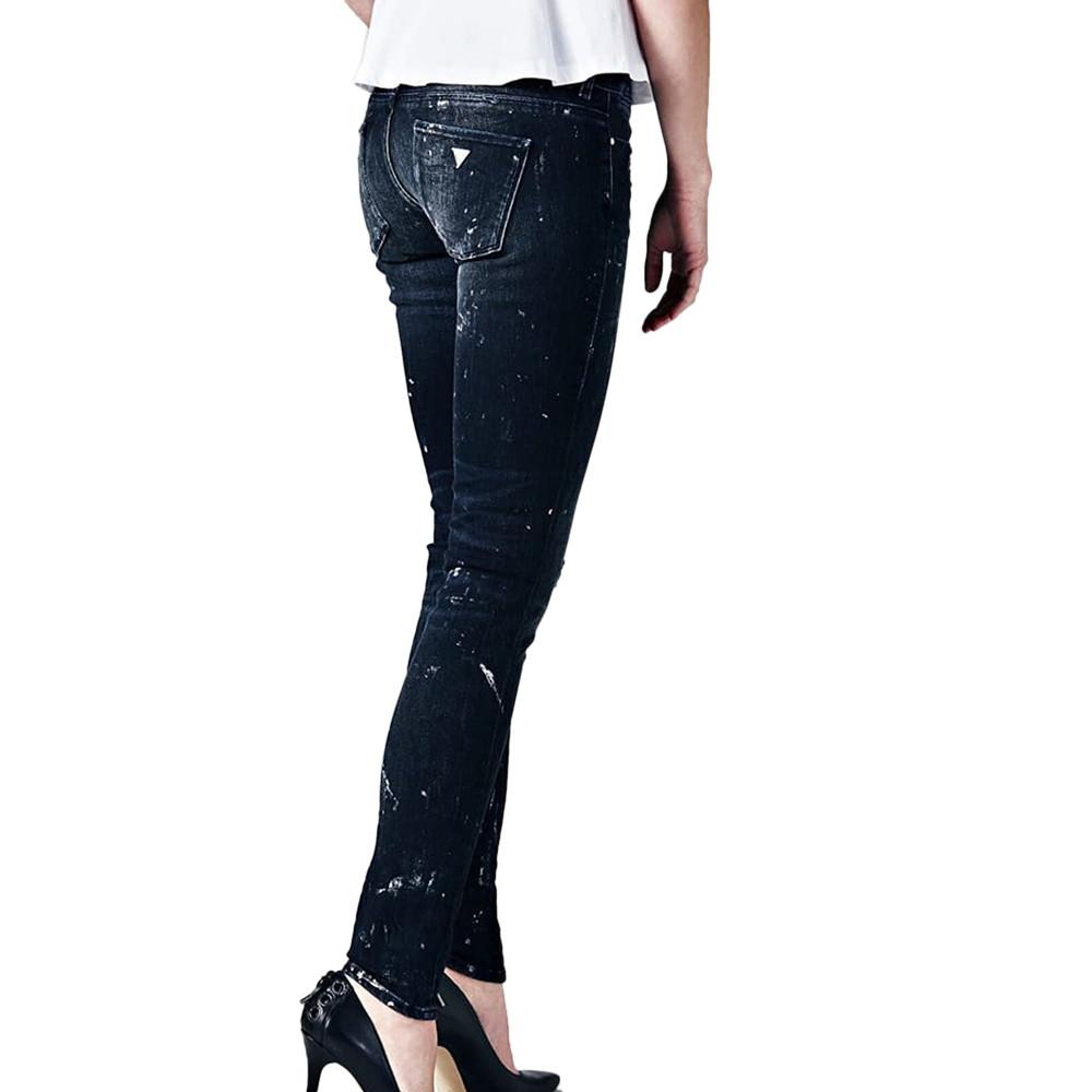Jean skinny Bleu Femme Guess Jegging vue 2