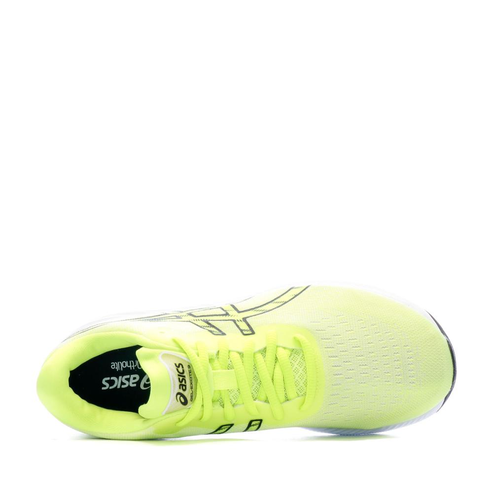 Chaussures de Running Jaune Fluo Femme Asics Gel excite 9