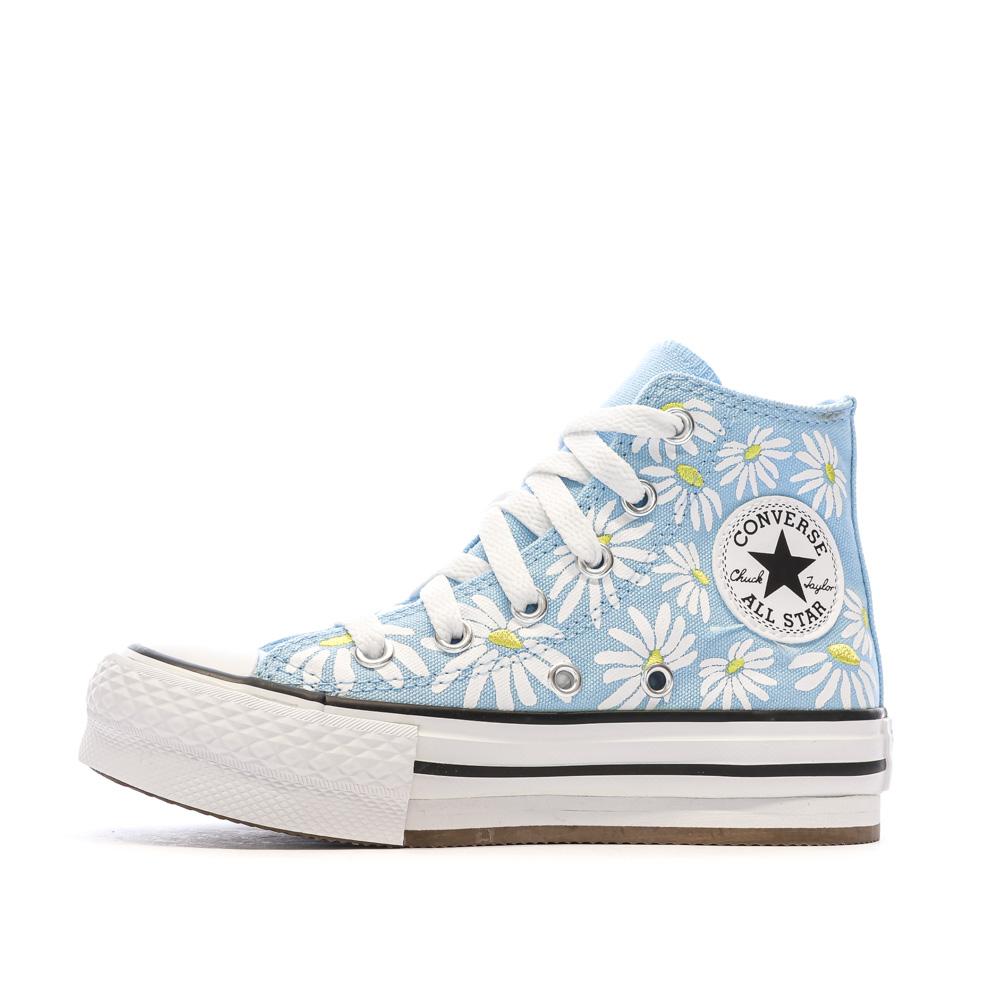 Baskets Bleu Fille Converse Floral pas cher