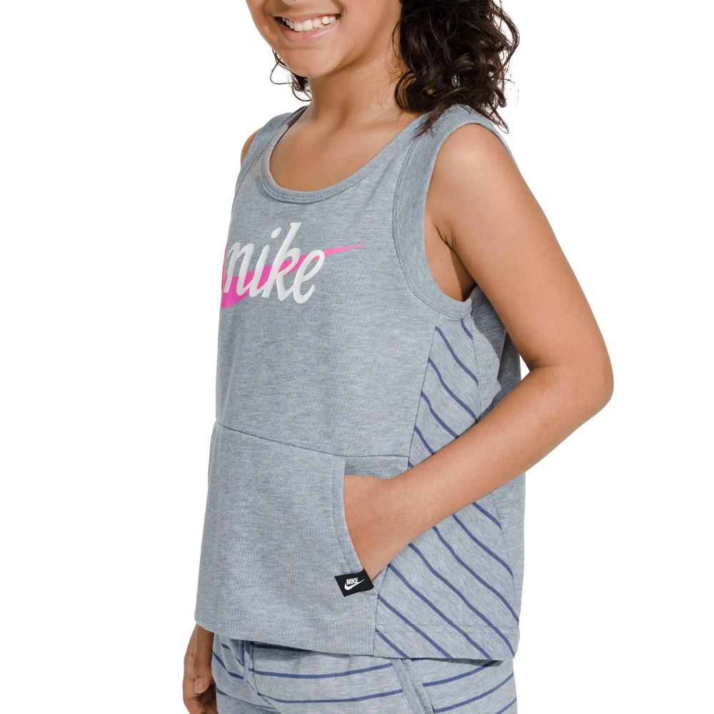 Camiseta sin mangas gris para niña Nike Tank AQ9166 barato