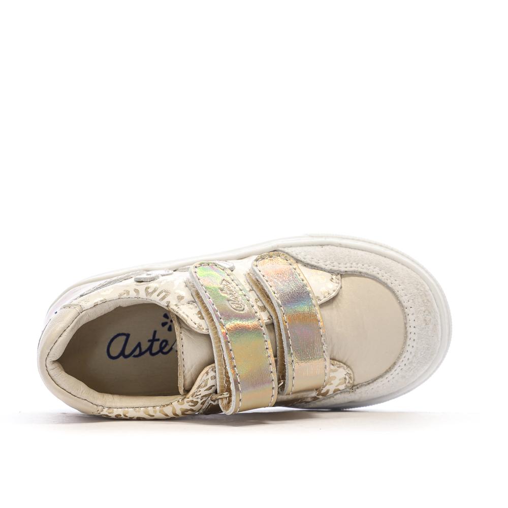 Baskets Blanc/Léopard Fille Aster 932462 vue 4