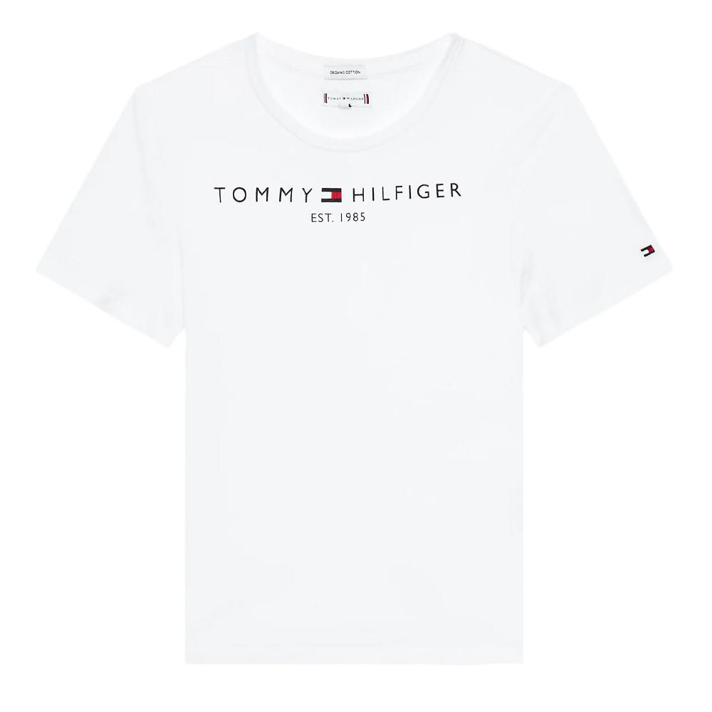 T-shirt Blanc Fille Tommy Hilfiger Essential pas cher