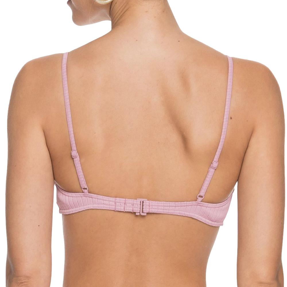 Haut de Bikini Mauve Femme Roxy Stay Golden vue 2