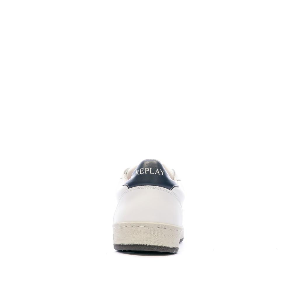 Baskets Blanches Homme Replay Blog Action vue 3
