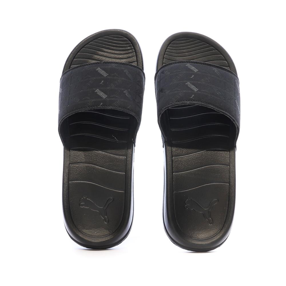 Claquettes Noire Homme Puma Popcat 20 vue 3