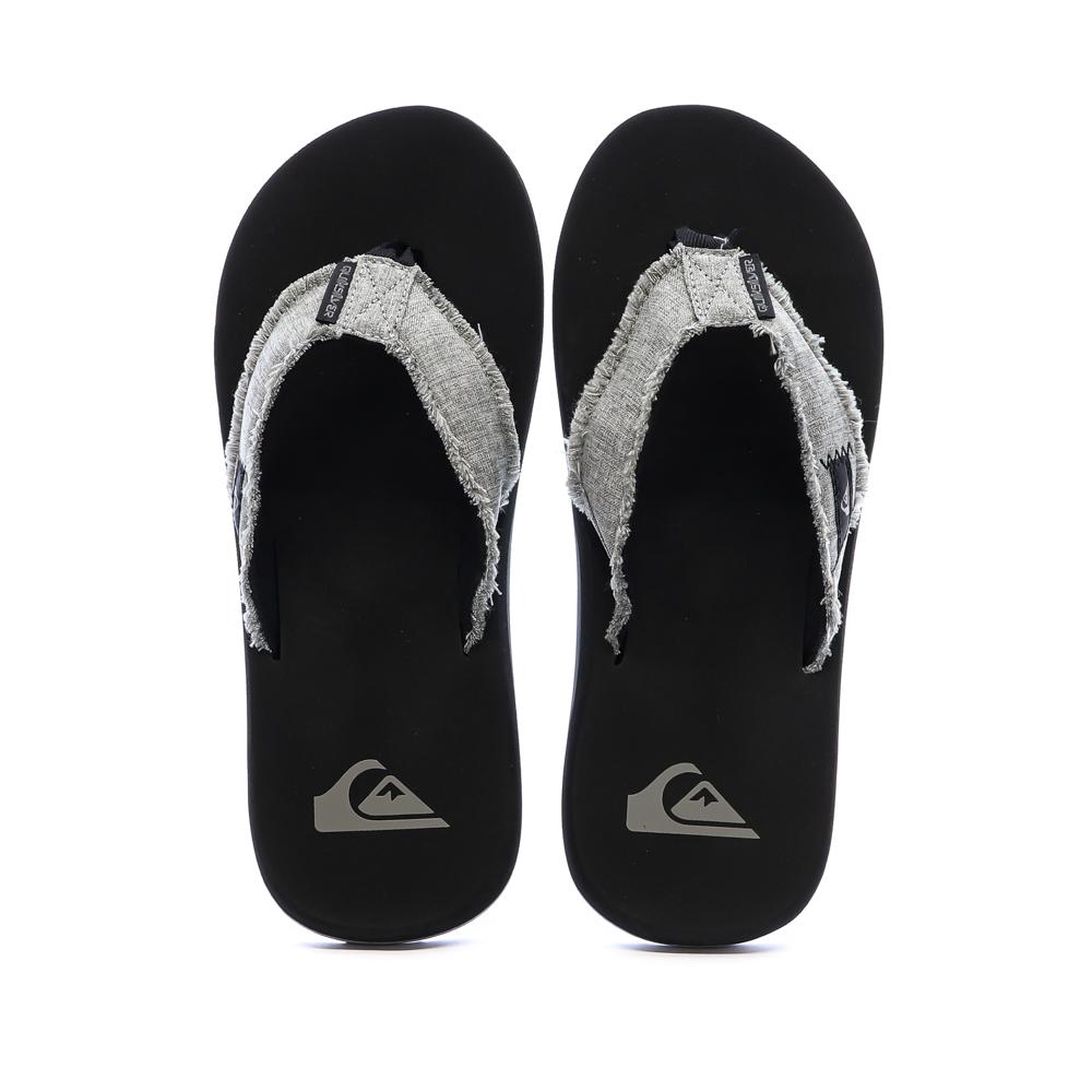 Tongs Noir/Gris Quiksilver Monkey Abyss vue 3