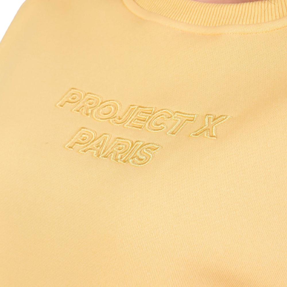 Sweat Jaune Femme Project X Paris Broderie vue 3