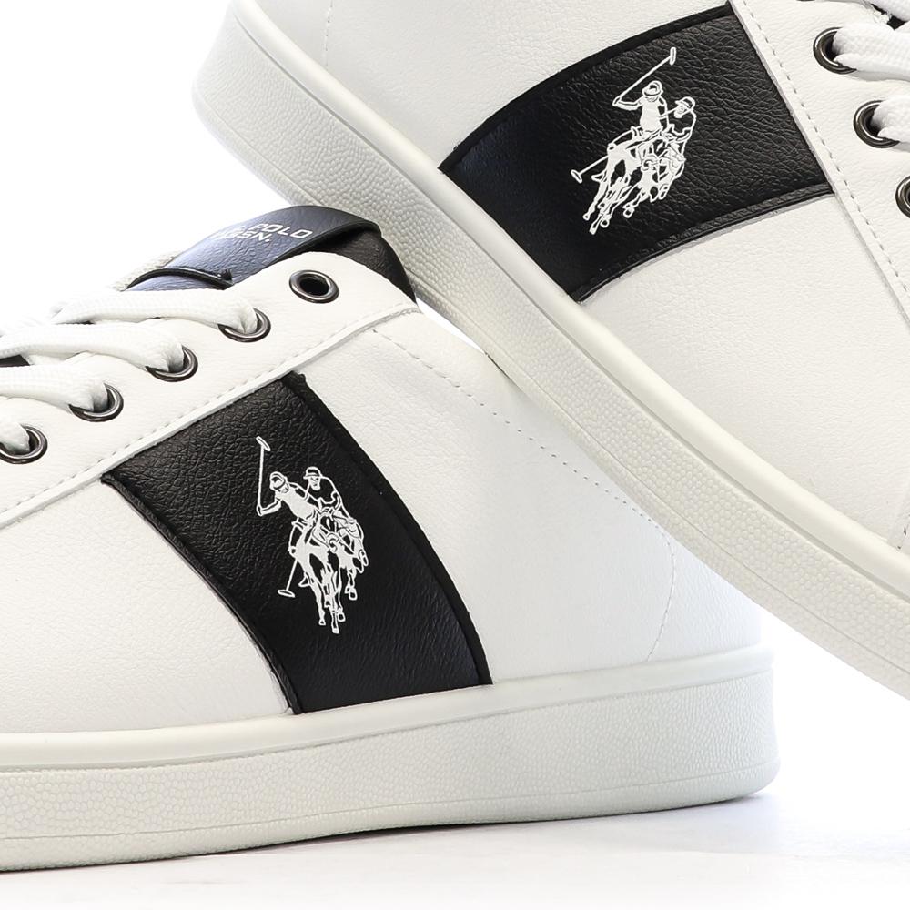Baskets Blanches/Noires Homme US Polo ASSN High-top vue 7