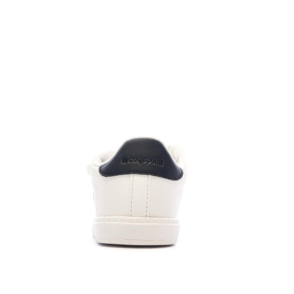 Baskets Blanches Garçon Bébé Le Coq Sportif Courtset Optical vue 3