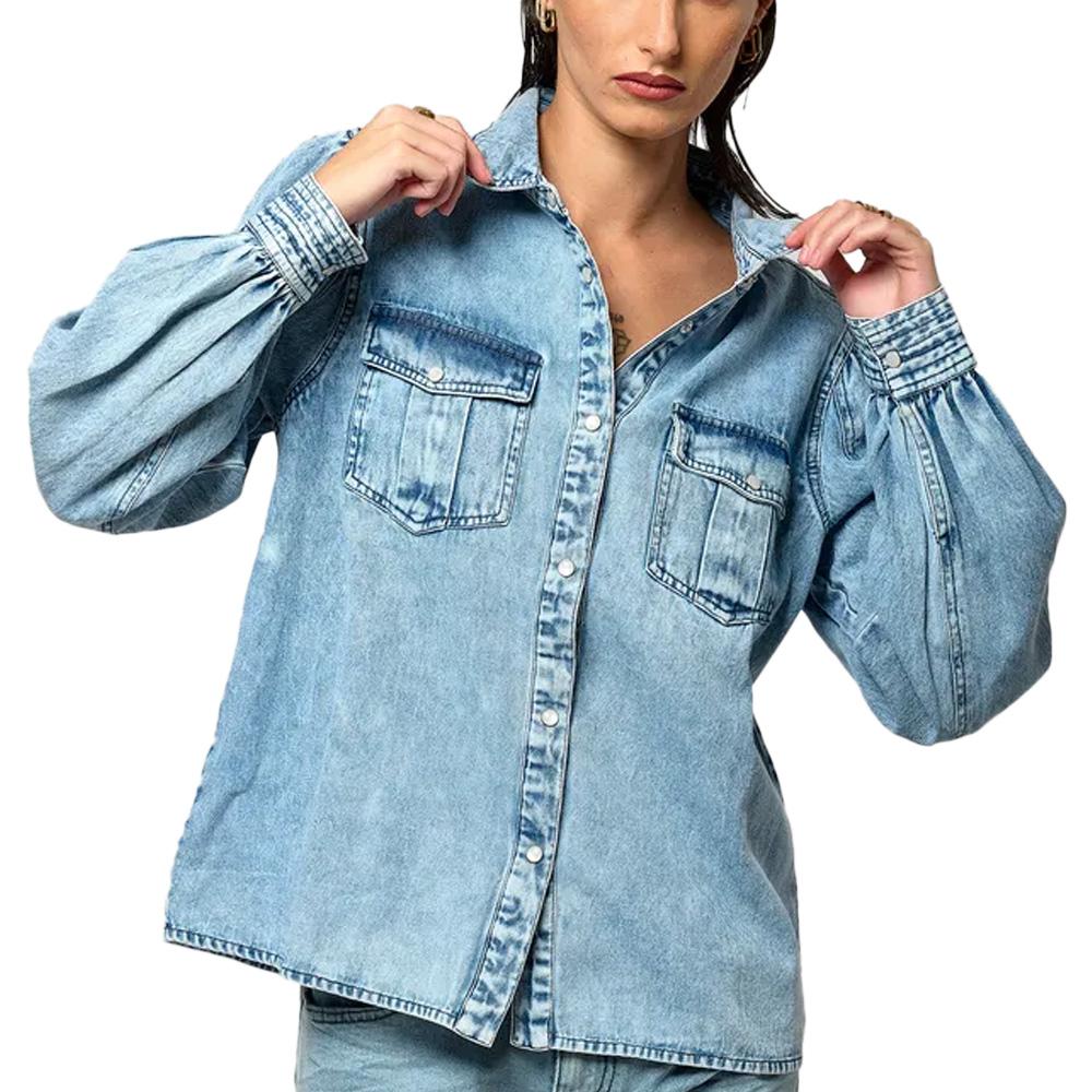 Chemise Bleu Femme Kaporal MABELH pas cher
