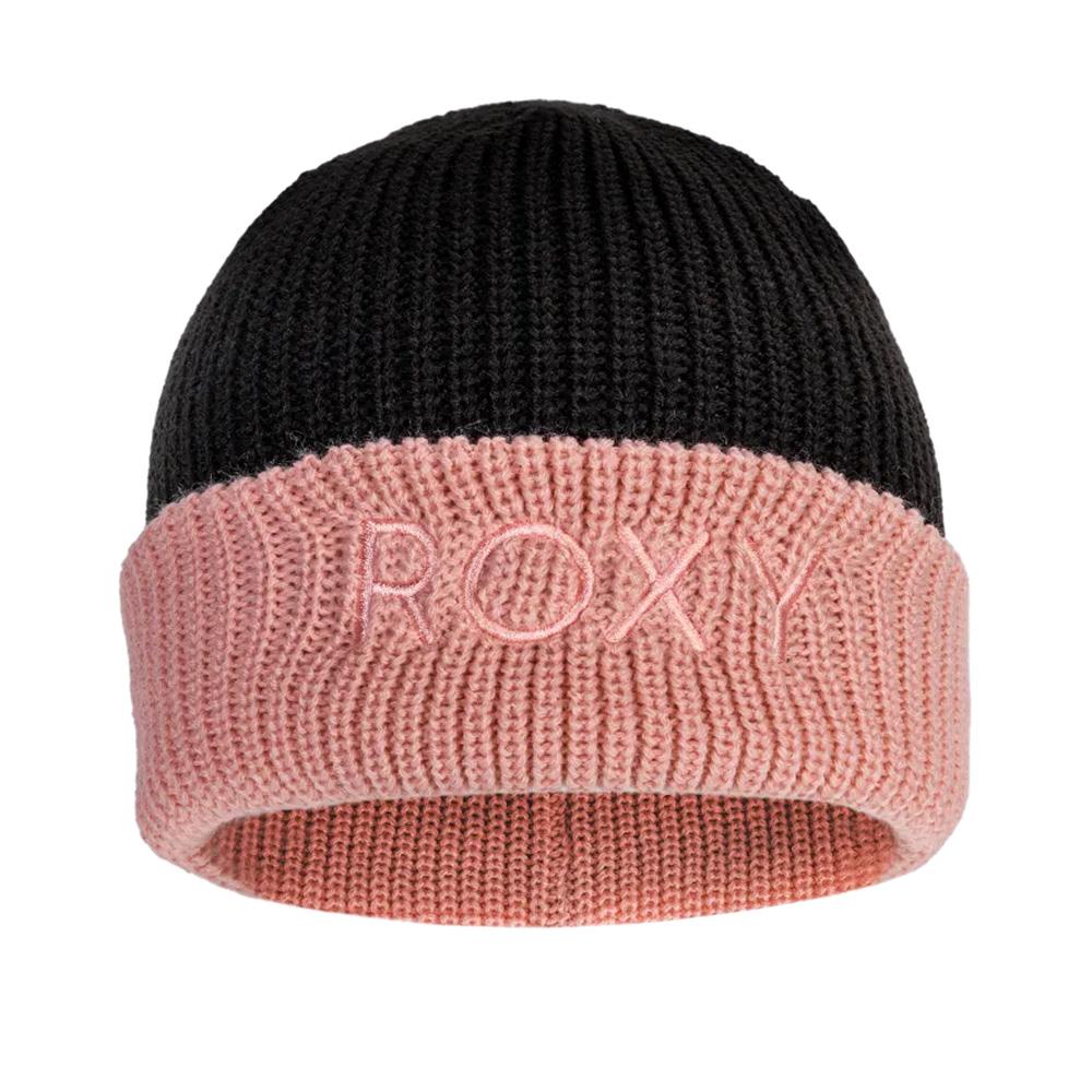 Bonnet Noir/Rose Femme Roxy Freja Beanie pas cher