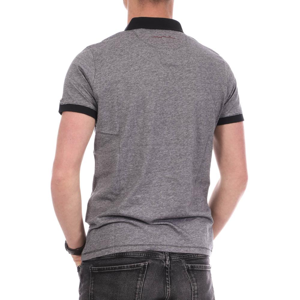 Polo Gris Homme Teddy Smith Jibril vue 2