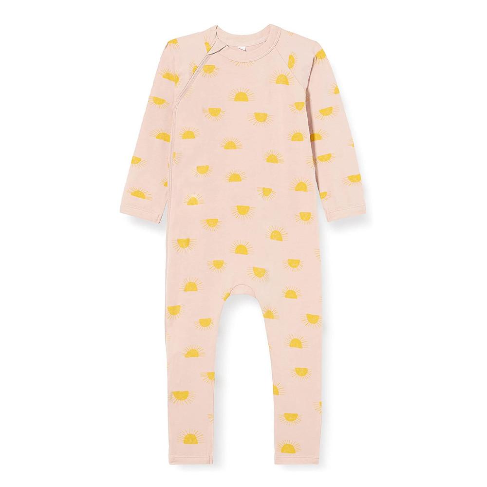 Pyjama Bébé Manches Longues Beige Fille DIM Soleil pas cher