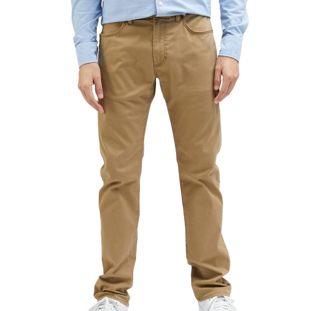 Pantalon Slim Fit Beige Homme Lee Elbus pas cher