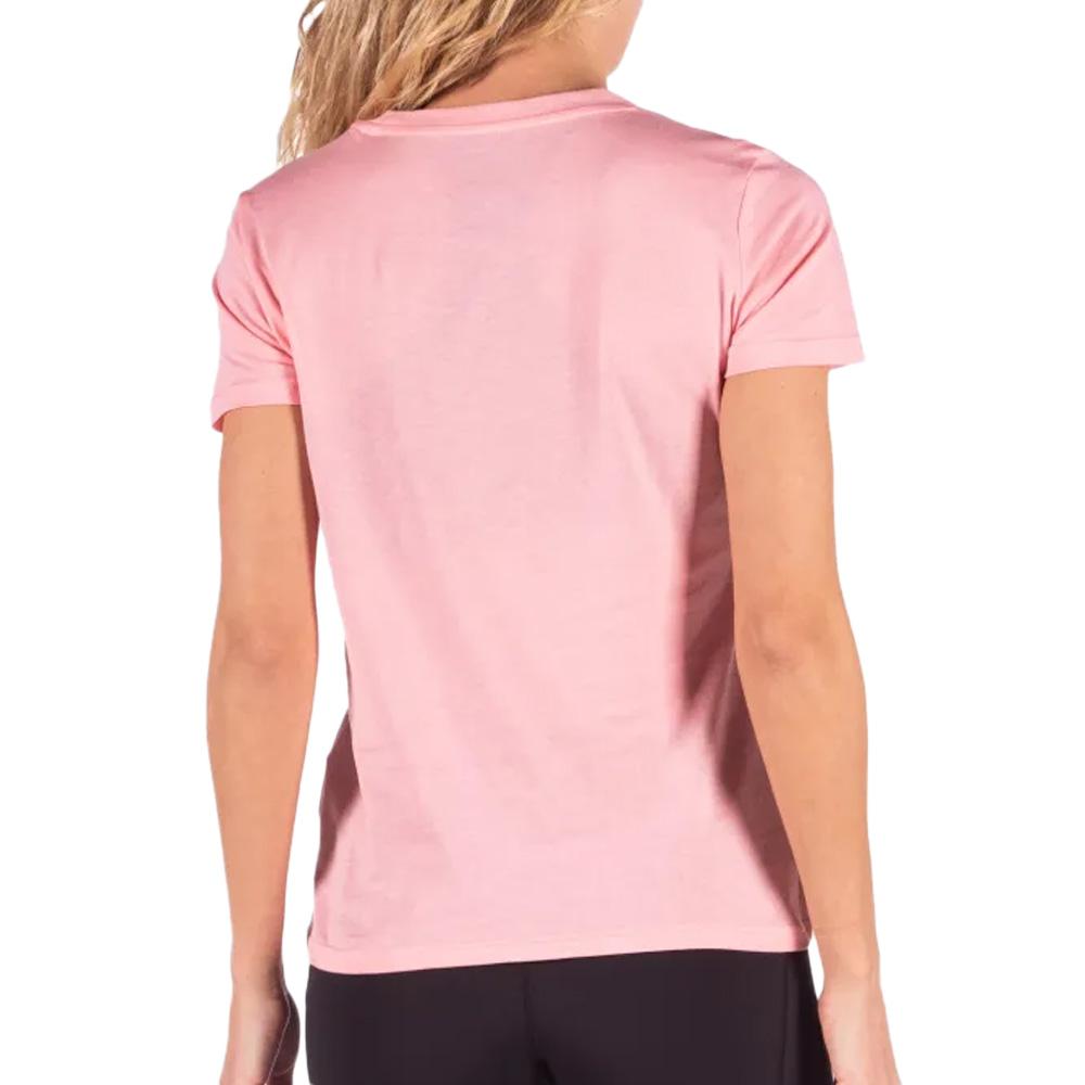 Camiseta Adidas W E Lin Slim rosa de mujer ver 2
