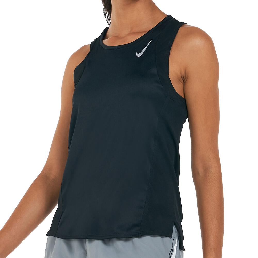 Débardeur Noir Femme Nike Fast pas cher