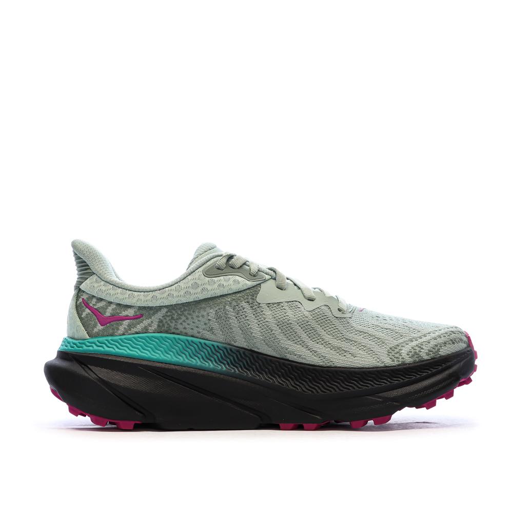 Chaussures de trail Kaki Femme Hoka Challenger 7 vue 2