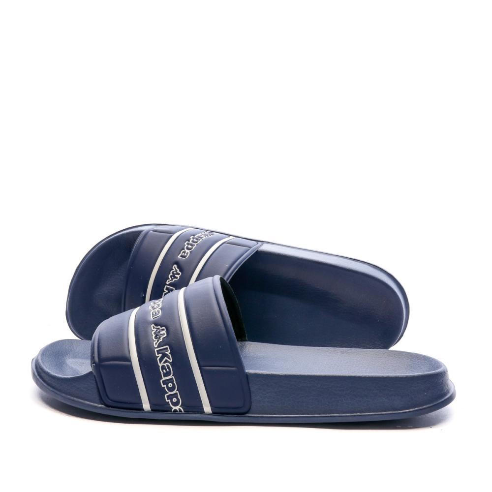 Claquettes Marines Homme Kappa Matese Logo pas cher