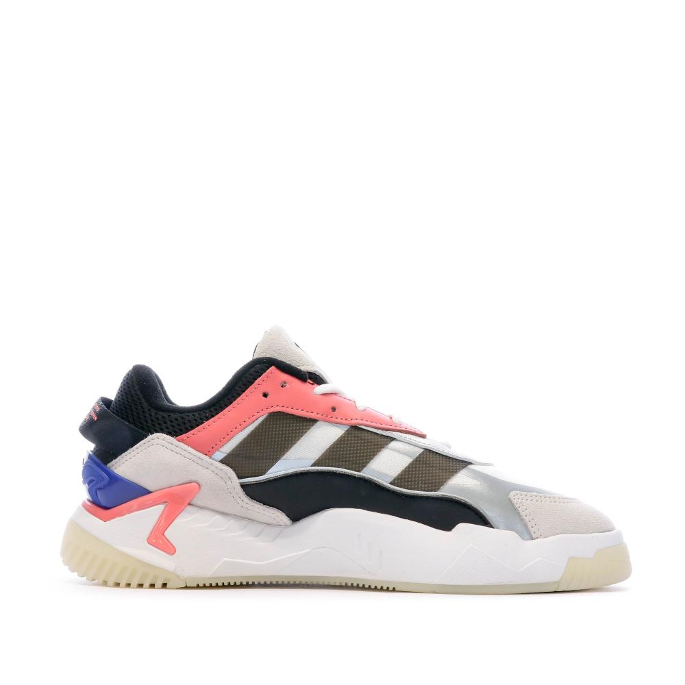 Baskets Grises Homme Adidas Niteball II vue 2