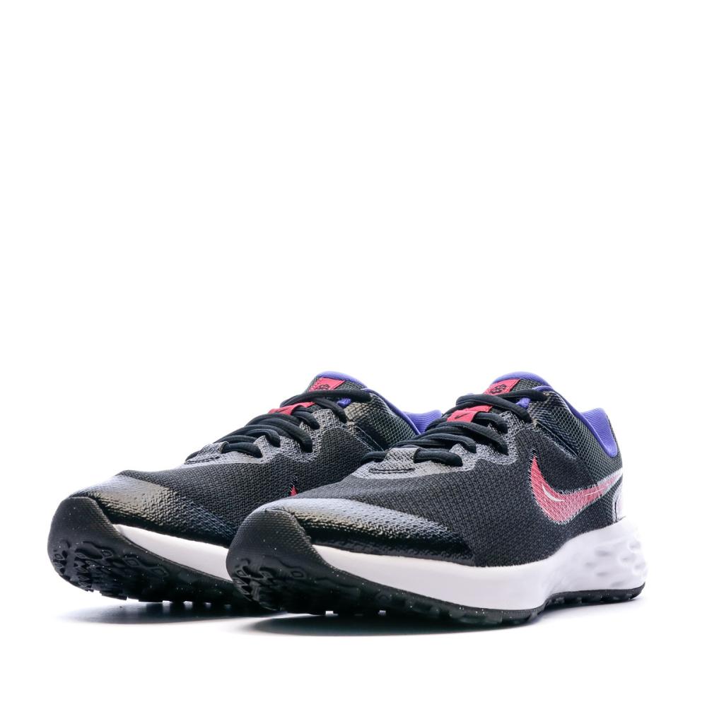 Chaussures de running Noires/Rouge Femme Nike Revolution 6 vue 6