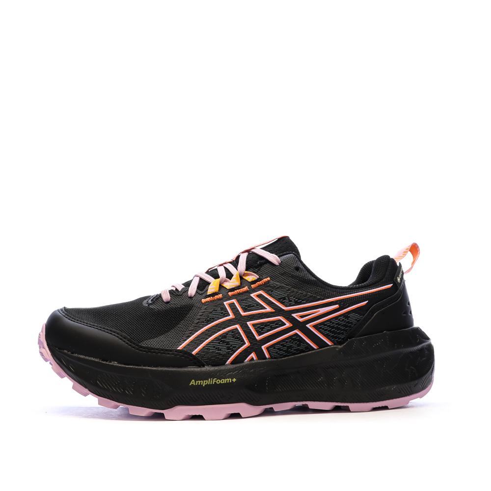 Chaussures de running Noires/Mauve Femme Asics Gel-sonoma 8 pas cher
