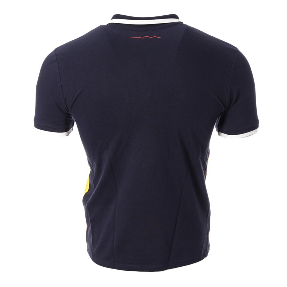 Polo Marine/Jaune homme Teddy Smith Prover vue 2