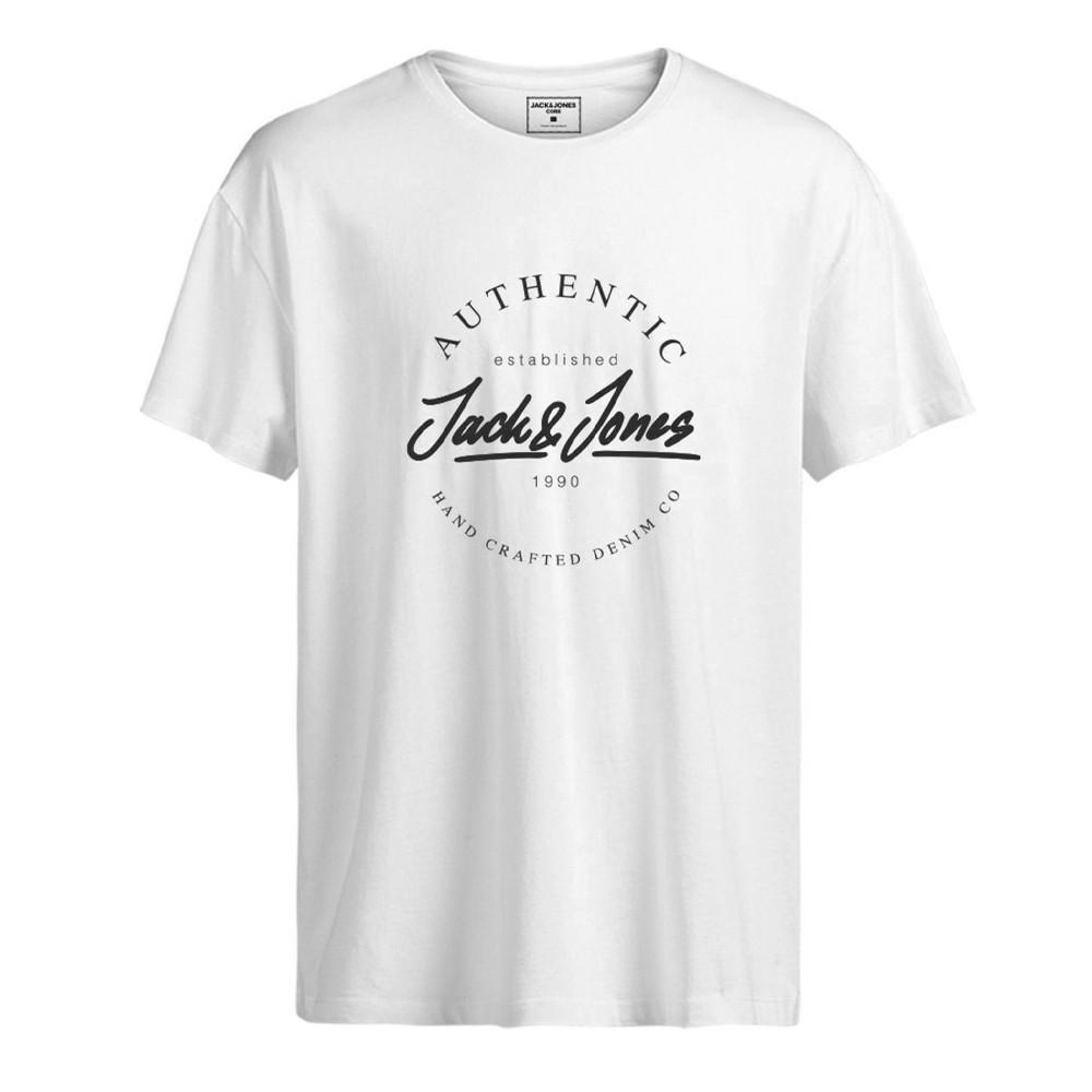 T-shirt Blanc Jack and Jones Chest pas cher