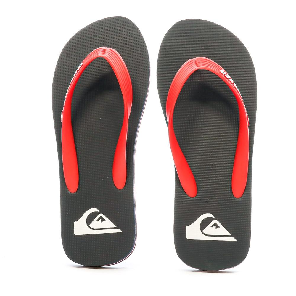 Tongs Noires/Rouges Homme Quiksilver Molokai vue 3