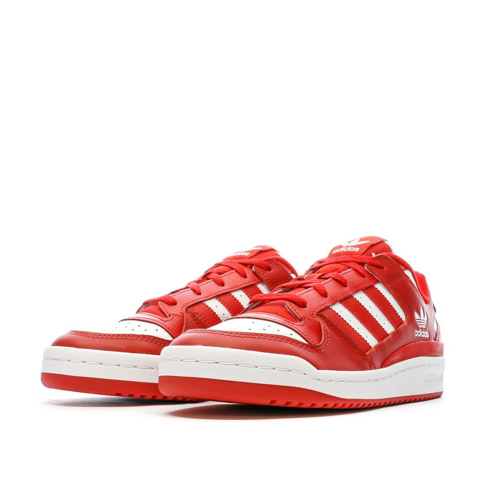 Baskets Rouge Homme Adidas Forum vue 6
