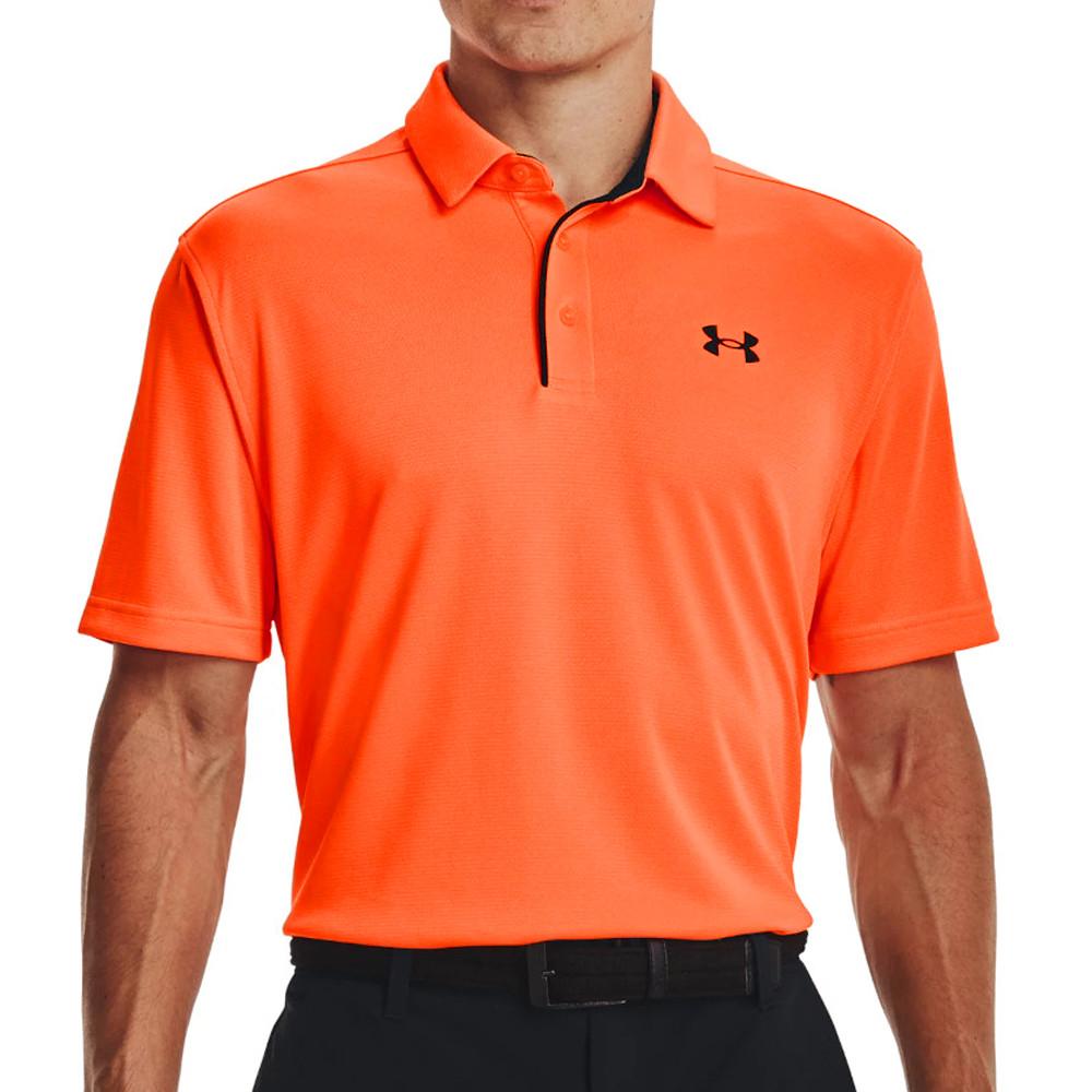 Polo Orange Homme Under Armour Tech pas cher