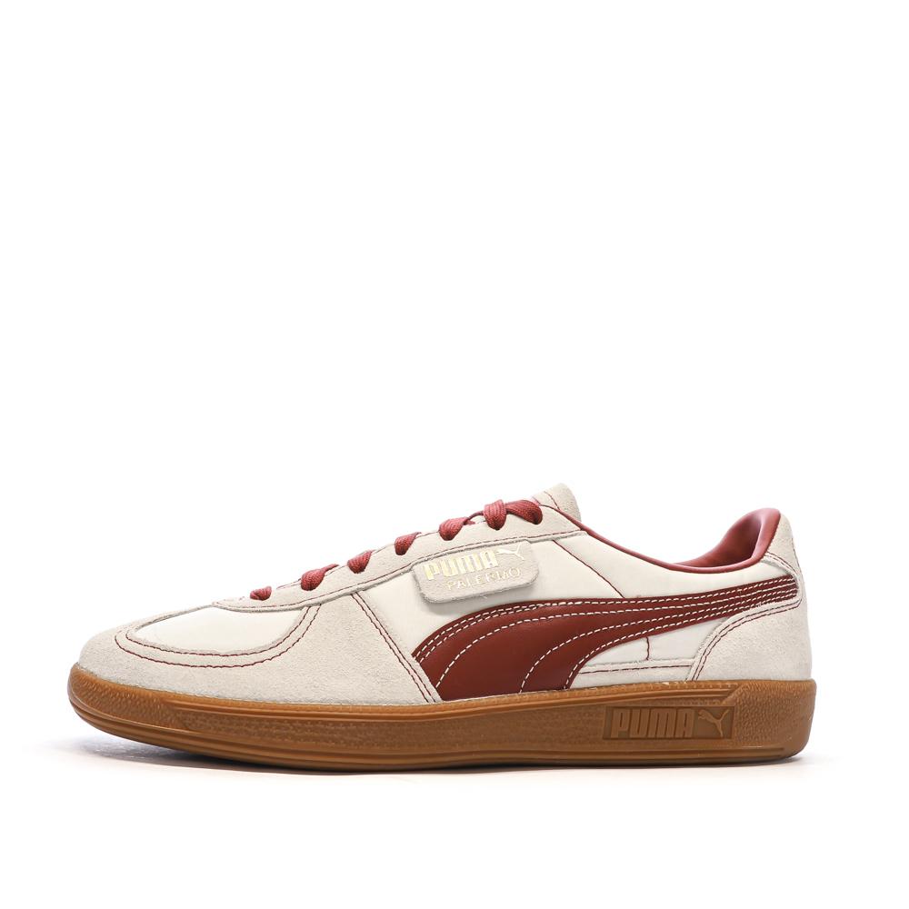 BasketsBeige/Bordeaux Homme Puma Palermo pas cher