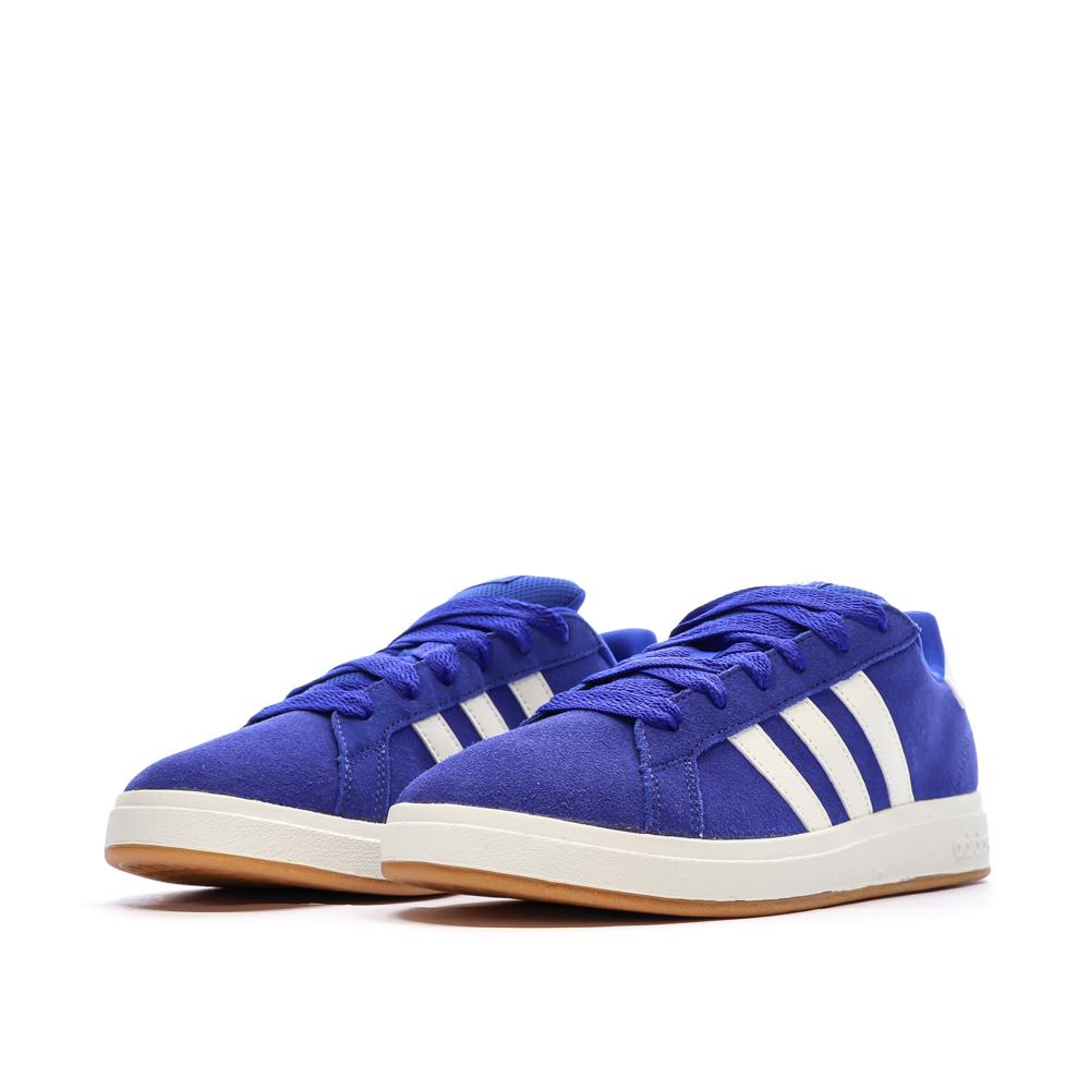 Baskets Bleu Femme Adidas Grand Court vue 6