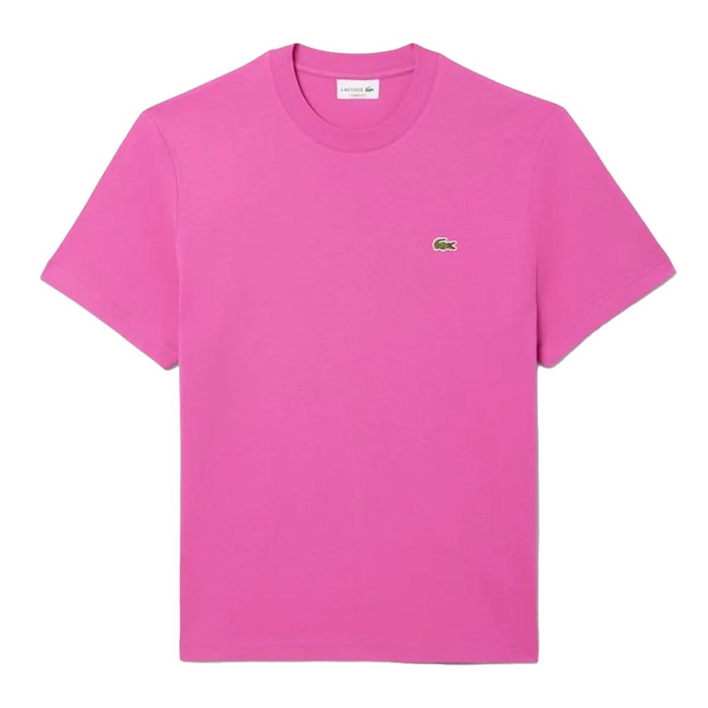 T-shirt Fuchsia Homme Lacoste TH7318 vue 2