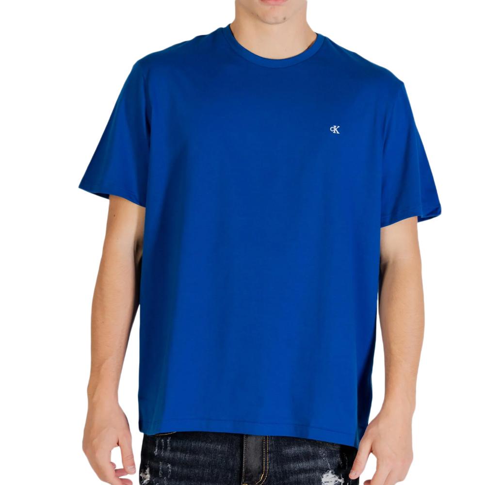 T-Shirt Bleu Homme Calvin Klein Jeans Classics pas cher