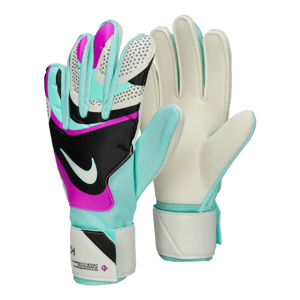 Gants de foot Blanc/Noir/Vert Homme Nike FJ4862 pas cher