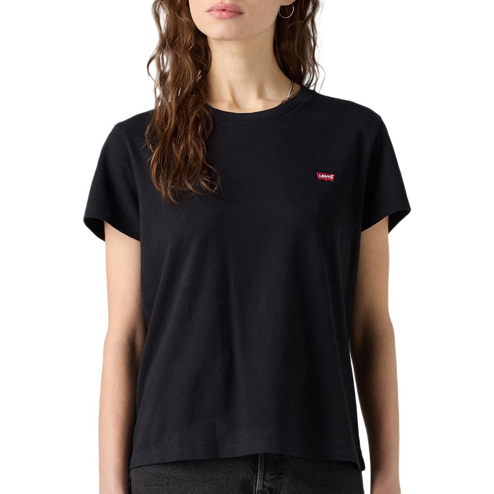 Women's Black T-Shirt Levi's Perfect Blacks 39185 affordable