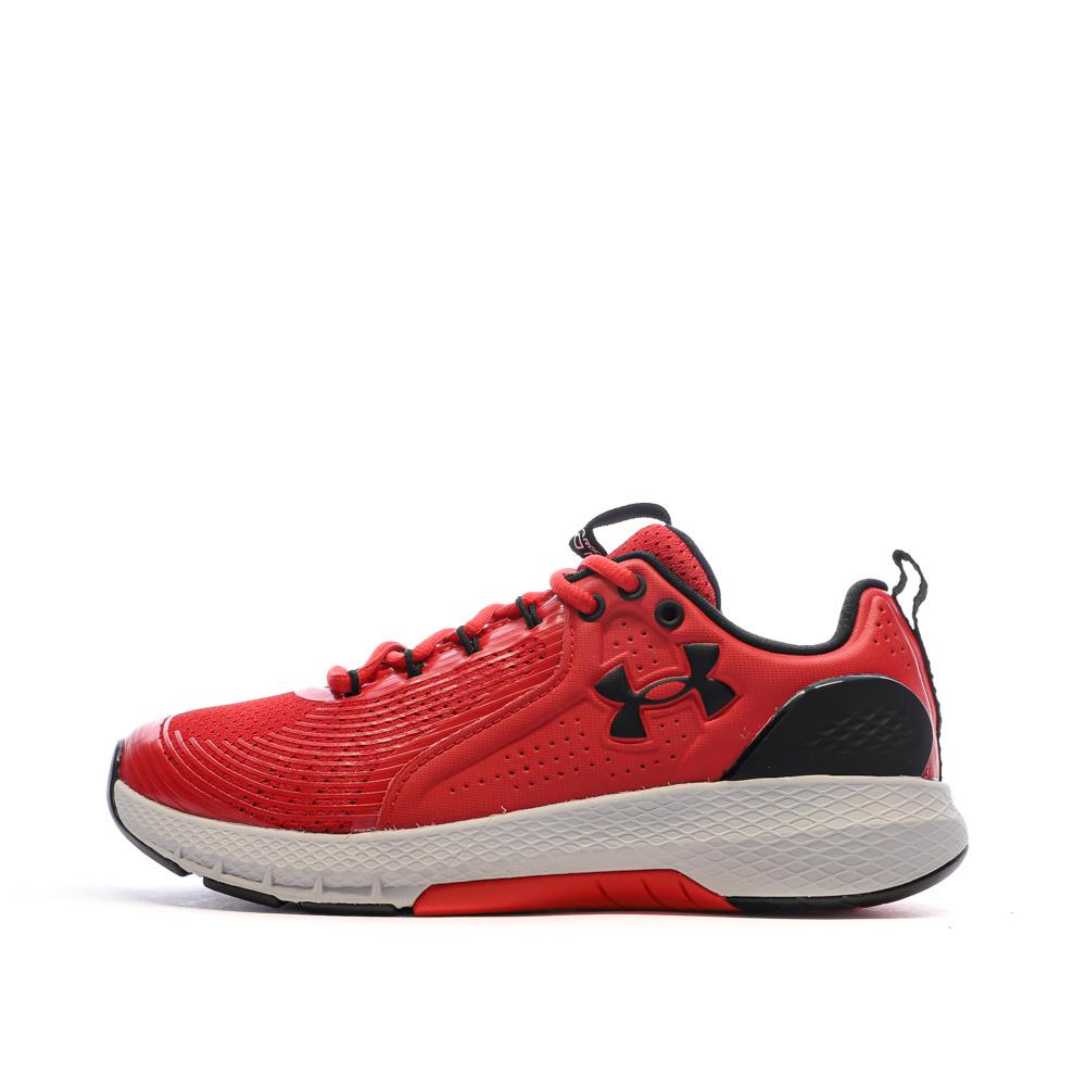 Chaussures d'entraînement Rouge Homme Under Armour Charged Commit 3 pas cher