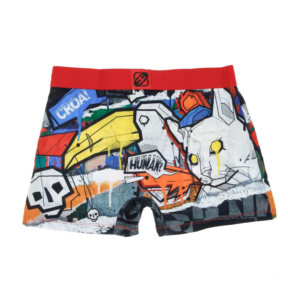 Boxer Bleu/Rouge Homme Street Art Catwar vue 2