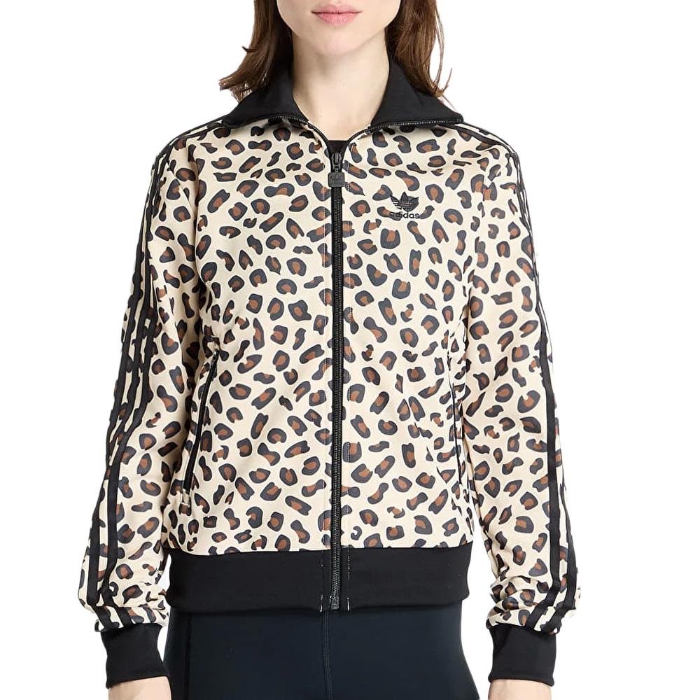 Veste Beige/Marron Femme Adidas Leopard pas cher
