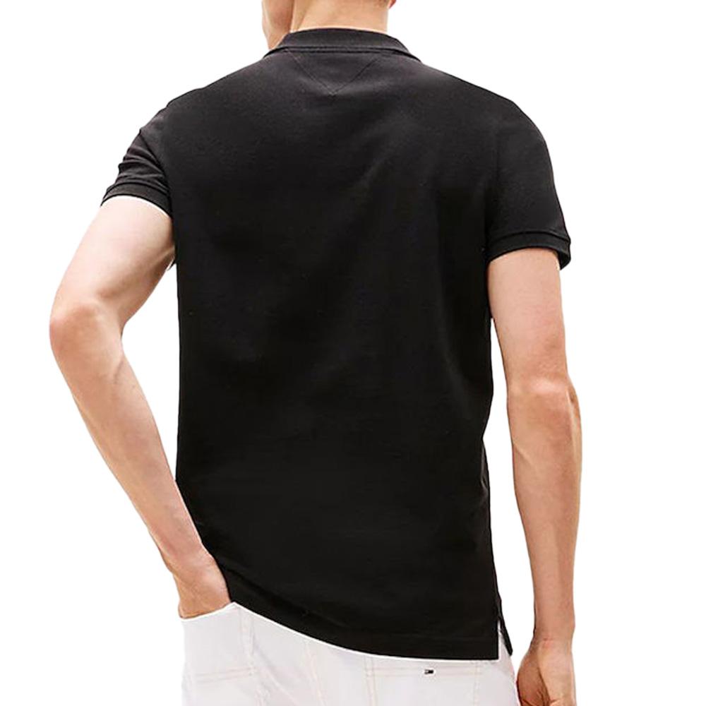 Polo Noir Homme Tommy Hilfiger Tjm Slim vue 2