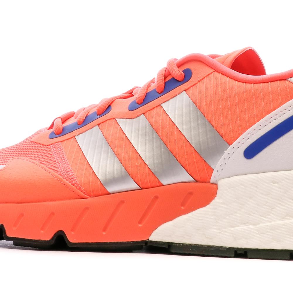 Baskets Oranges Homme Adidas ZX 1K Boost vue 7