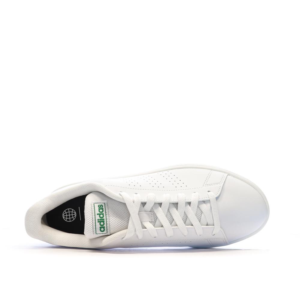 Baskets Blanches Homme Adidas Advantage Base GW2063 vue 4