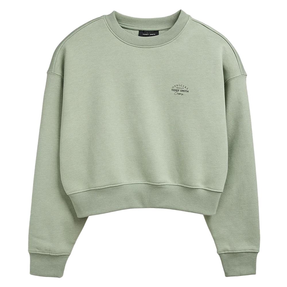 Sweat Vert Fille Teddy Smith Andrea pas cher