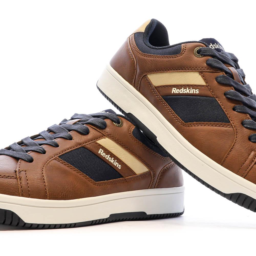 Baskets Marrons Homme Redskins Gandhi vue 7